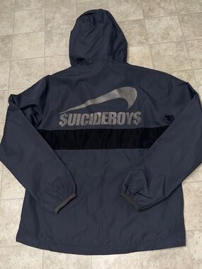 Suicideboys Grey Hooded Windbreaker Jacket